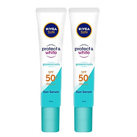 Bộ Đôi Serum Chống Nắng NIVEA Dưỡng Trắng & Kiểm Soát Dầu SPF50+ PA+++ (30ml*2)