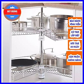 Mua Mâm Xoay Góc 3/4 Lưu Trữ Đồ Khoang Góc Tủ bếp INOX304 - Bảo Hành Trọn Đời