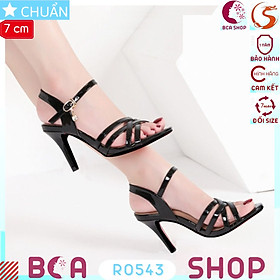 Xăng đan cao gót nữ 7p RO543 ROSATA tại BCASHOP gót nhọn, hở mũi tôn dáng và thời trang