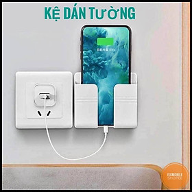 Mua KỆ DÁN TƯỜNG ĐỂ ĐIỆN THOẠI KIÊM GIÁ ĐỠ SẠC THIẾT KẾ THÔNG MINH TIỆN LỢI