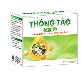 Thông táo Sanfo Hộp 20 ống - Nhuận tràng, giảm táo bón