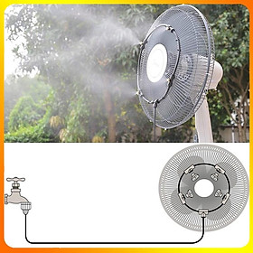 Mua Bộ Phun Sương Quạt Gió Mát- Hệ Thống Làm Mát Sương Mù Vòng Phun Sương Gắn Quạt Công Nghiệp