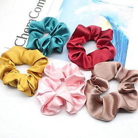 Dây Buộc Tóc SCRUNCHIES Lụa Phi Bóng Sang Chảnh HOT HIT 2020