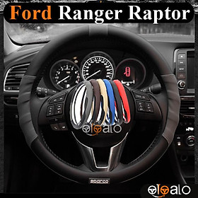 Bọc vô lăng da PU dành cho xe Ford Ranger Raptor cao cấp SPAR - OTOALO