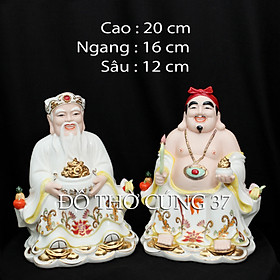 [ Cao 20 cm ] THẦN TÀI THỔ ĐỊA  MEN SỨ ĐỨC HÓA - HÀNG NHẬP KHẨU