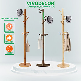 Mua Cây treo quần áo VIVUDECOR CT10 100% gỗ tự nhiên 10 nhánh