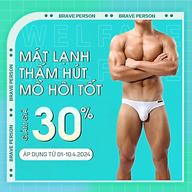 Quần Lót Nam Cao Cấp Brave Person B1112 - Chất liệu cotton cao cấp, thoáng mát, thấm hút mồ hôi tối đa - Thiết kế ôm trọn vòng 3, tôn lên vẻ nam tính