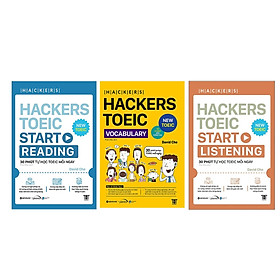 [Download Sách] Combo Hacker TOEIC Bứt Phá Điểm Số: Hackers TOEIC Vocabulary + Hackers TOEIC Start Reading + Hackers TOEIC Start Listening