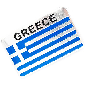 Sticker hình dán metal cờ Hy Lạp Greece
