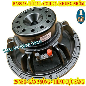 Mua CỦ BASS 25 RCF TỪ NEO 120MM COIL 76MM CAO CẤP TIẾNG SÁNG MỊN HÀNG NHẬP KHẨU - GIÁ 1 LOA