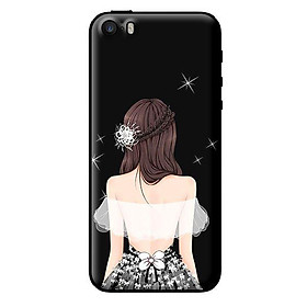 Ốp in cho iPhone 5 Cô Gái Áo Trắng - Hàng chính hãng