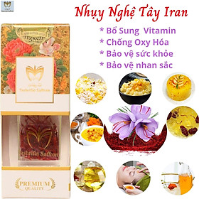 Nhụy hoa nghệ tây Tashrifat Saffron Iran Bổ sung vitamin và khoáng chất, chống Oxy hóa, tăng cường sức khỏe, đẹp da, ngủ ngon - Massel Official