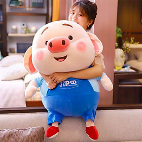 Gối ôm, gấu bông heo tiktok, thú nhồi bông heo tiktok chất liệu vải co dãn 4 chiều