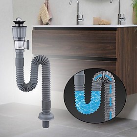 Bathroom Sink Drain Set Universal Drainage Pipe for Home Sink Basin Restroom