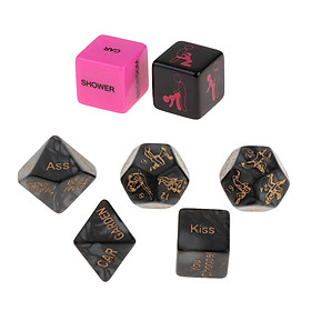 7 Pieces Dice Party Fun Romantic Novelty Foreplay Props For Him Her