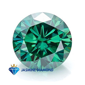 (Size từ 8-10 ly) Kim cương nhân tạo Mỹ Moissanite Green