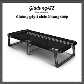 Mua Giường xếp 3 chân thép đen xịn chịu tải 120kg