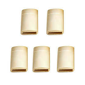 Pack of 5 Gold Magnetic Clasps Rectangle Connector Jewelry Leather Crafts 11*3mm