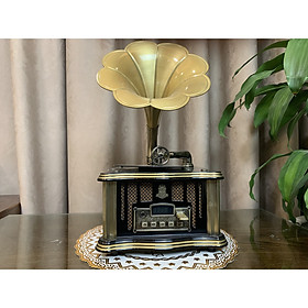 Mua MÁY PHÁT NHẠC LOA KÈN ĐỒNG ( MÁY SIÊU ĐẸP ) NGHE NHẠC QUA BLTOOTH  USB  ĐÀI FM 