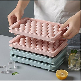 Mua Khuôn thạch bi nhựa tròn làm hoa quả trái cây/ khuôn rau câu  khay đá viên tròn 33 viên ( màu ngẫu nhiên )