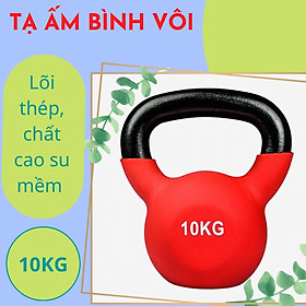 TẠ BÌNH VÔI 10KG/ TẠ ẤM CAO SU, TẠ QUAI XÁCH 10KG HÀNG NHẬP KHẨU CAO CẤP