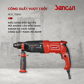 Máy khoan bê tông 3 chức năng 26mm Sencan 722615