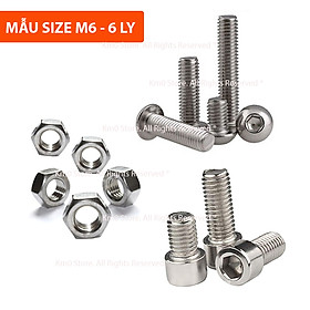 Ốc INOX "Size M6 - 6 LY" Nhiều Kích Thước H9025