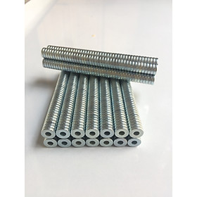 Bộ 50 Viên Nam Châm Câu Cá Nhựa Đất Hiếm 10x2.5mm lỗ 2.5mm ( Từ Tính Hút Cực Mạnh )