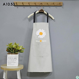 Tạp dề chống thấm nước phong cách Hàn quốc, có túi lau tay tiện dụng