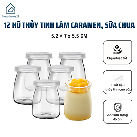 Sét 12 Hũ Thuỷ Tinh Làm Sữa Chua Magic Kitchen