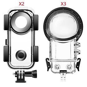 Vỏ chống thấm 40m cho Insta360 One X2/X3 Bảo vệ dưới nước Khung bảo vệ Shell Frame 360 Phụ kiện máy ảnh toàn cảnh