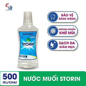 Nước muối súc miệng STORIN NaCl 0,9% Trường Dương - Chai 500ml