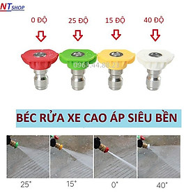 Mua Đầu béc các góc gắn súng xịt rửa của máy rửa xe áp lực cao - Ren nối nhanh 1/4 inch