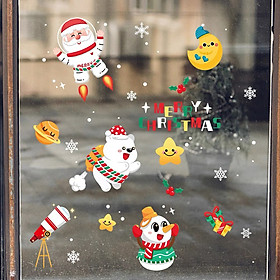 Mua Decal Dán Kính Trang Trí Noel Hít Tĩnh Điện ( ko cần keo ) AMJ053
