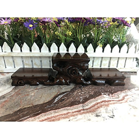 Mua Đôn  Chân đế gỗ 3 tầng để tượng  vật phẩm phong thủy thờ tự - Dài 28 cm