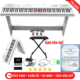 Mua Đàn Piano Điện Toyo X900 Gấp Gọn -88 Phím Nặng Cảm Lực - Kết Nối Bluetooth + Chân Đế