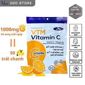 Viên uống Feelex VTM Vitamin C bổ sung vitamin C, sáng da, mờ thâm, tăng cường đề kháng - gói 60 viên(30 ngày) - Gói 60 viên  (dùng 30 ngày)