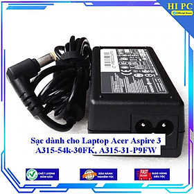 Mua Sạc dành cho Laptop Acer Aspire 3 A315-54k-30FK A315-31-P9FW - Kèm Dây nguồn - Hàng Nhập Khẩu