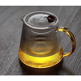Mua Ấm thuỷ tinh lõi lọc quai vàng 500- 800ml