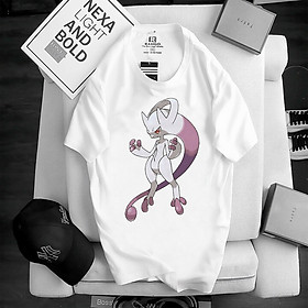 Áo thun trắng Anime, Manga Meohai, Unisex Nam Nữ có Size áo từ 25-95kg