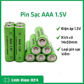 Pin sạc AAA điện áp 1.5V 2100mA sạc nhanh, hiệu suất ổn định (1quả)