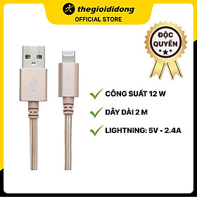 Mua Cáp Lightning MFI 2m Mbest DS951-WB Gold - Hàng chính hãng