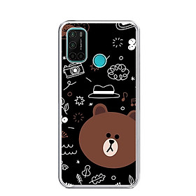 Ốp lưng điện thoại VSMART JOY 4 - Silicon dẻo - 0156 BROWN05 - Hàng Chính Hãng