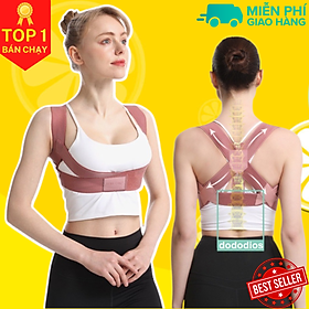 Đai Bảo Vệ Vòng 1 - Khắc Phục Gù Lưng - hàng chính hãng dododios - đai chống gù nâng vai ngực - Size S dưới 55kg