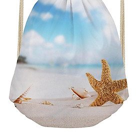 Starfish Pattern Gym Swim Bag Nursery Backpack Drawstring School Bag Cool 1