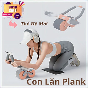 Con Lăn Trợ Lực Tập Bụng Thế Hệ Mới, Dụng cụ hỗ trợ tập Plank Tự Động Tiện Dụng