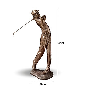 Mua Tượng đánh golf nam nữ cao cấp làm từ vật liệu đá nghiền tổng hợp sơn mạ đồng sang trọng chắc chắn sẽ khiến cho các tín đồ yêu golf trầm trồ