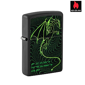 Bật Lửa Zippo 48497 – Zippo Cyberpunk Dragon Black Matte