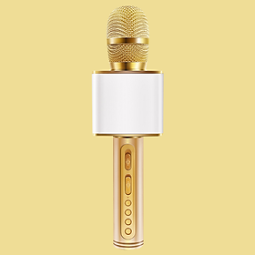 Hình ảnh Micro karaoke Bluetooth cao Cấp Cắm thẻ nhớ 3 trong 1 Hàng chính hãng