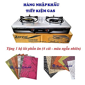 BẾP GAS ĐÔI ZENNE KLS 206 MẶT BẾP INOX - HÀNG NHẬP KHẨU - NGỌN LỬA MẠNH VÀ HỘI TỤ